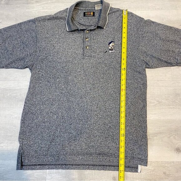 Disney Foursome M Grumpy Embroidered Snow White Mens Polo Shirt in Heather Grey - Picture 5 of 16